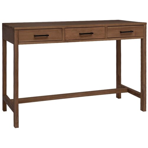  Stol s ladicama Prirodna Čvrsto teak drvo 110 x 50 x 75 cm - 110 cm Cijene