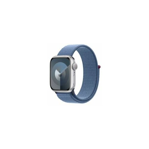 Apple watch S9 gps mr923se/a 41mm silver alu case w winter blue sport loop, pametni sat Slike