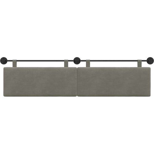  Držeće uzglavlje Svijetlo siva 210 x 55 x 5 cm Kordura tekstil - Svjetlosiva 200 cm bez LED Slike