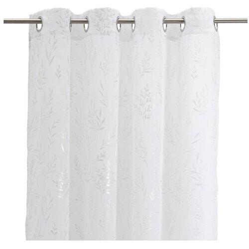Casa Selecci&amp;oacute;n Bela/v srebrni barvi prosojna zavesa 140x260 cm Buds &amp;ndash; Slike
