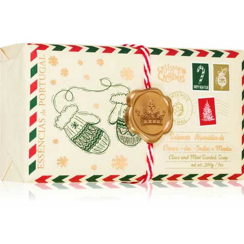 Essencias de Portugal + Saudade Christmas Gloves Postcard sapun 200 g