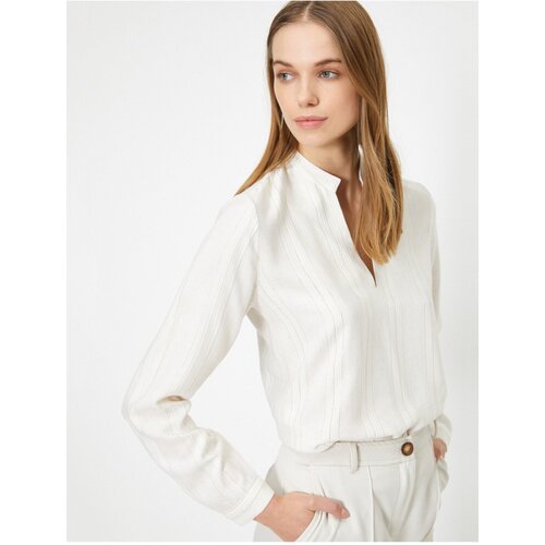 Koton Women's Yellow V-Neck Shirt Cijene