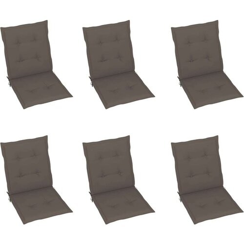  Blazine za vrtne stole 6 kosov taupe 100x50x3 cm oxford tkanina, (20657403) Cene