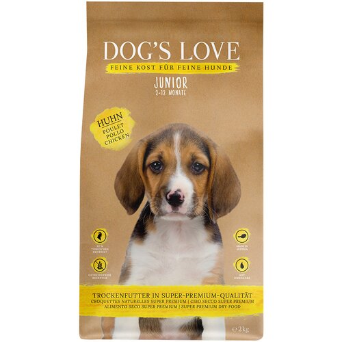 Dog's Love Junior piščanec - Varčno pakiranje: 2 x 2 kg Cene