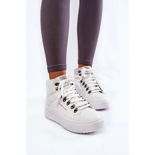 Kesi Women's High Sneakers Cross Jeans KK2R4028C White