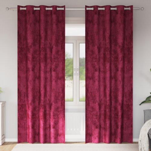  Samose zavjese 2 kom s okovima bordo 245x140 cm Cijene