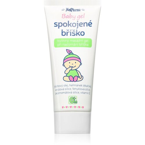MedPharma baby gel Spokojen&amp;eacute; bř&amp;iacute;&amp;scaron;ko masažni gel za otroke od rojstva 100 ml Slike