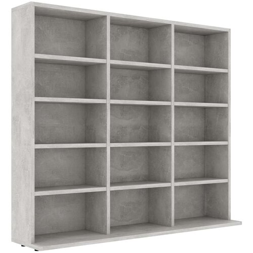  za CD-ove boja betona 100x23x89,5 cm konstruirano drvo Slike
