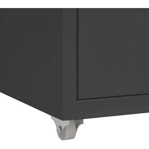 VidaXL mobilni ormarić za spise antracit 28 x 41 x 69 cm metalni Slike