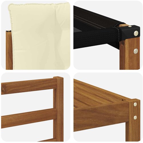  Set vanjskih sofa 9 kom. Prirodna i krem Slike