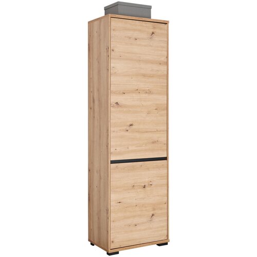 CARRYHOME garderobna omara antracit, hrast artisan Slike