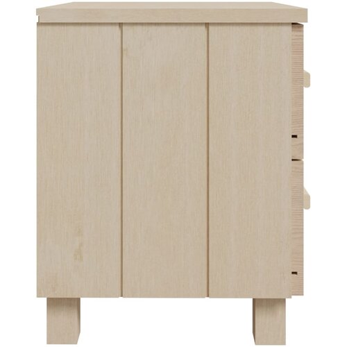  Noćni ormarići HAMAR 2 kom boja meda 40x35x44,5 cm od borovine Slike