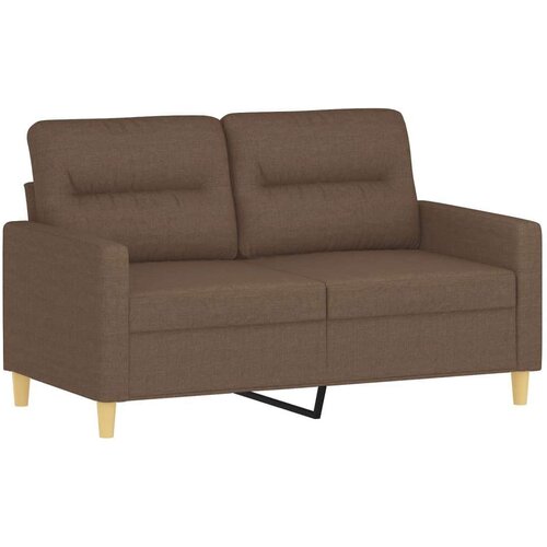  3-dijelni set sofa s jastucima smeđi od tkanine Slike