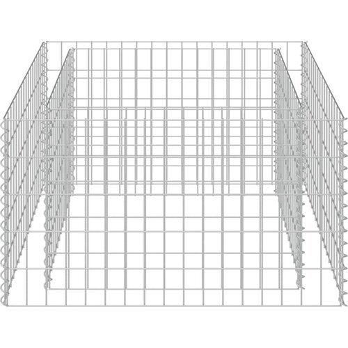  Gabionska sadilica od pocinčanog čelika 90 x 90 x 50 cm Slike