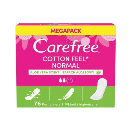 Carefree Cotton Feel Normal Aloe Vera dnevni uložak 76 kom za ženske