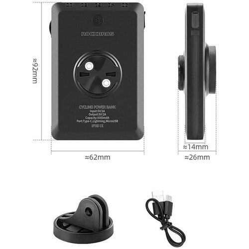  LED Baterijsko Svjetlo za Bicikl Rockbros 163743 Cijene