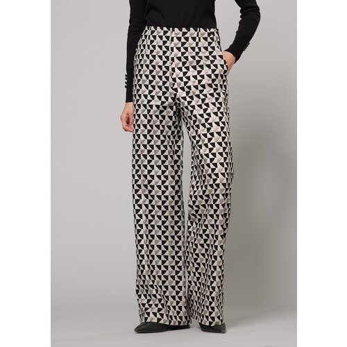 P....s....fashion ženske pantalone JZ22PAN058 01 crno-bele Cene