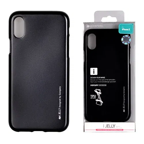Mobiline mercury i-jelly case črni za apple iphone xr (6.1")