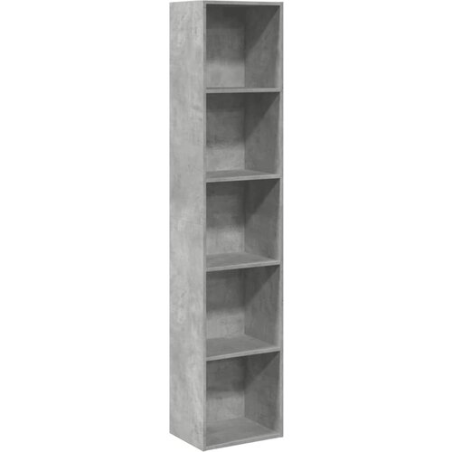 Maison Chic Knjižna omara - Knjižni regal betonsko siva 40x30x189 cm inženirski les, (21725129) Slike