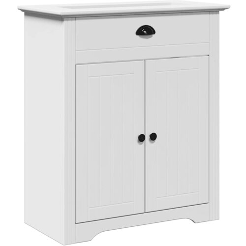 Maison Chic Kopalniška omarica za umivalnik - Umivalniška omarica "BODO" Bela 70x35x80 cm, (21758968) Cene