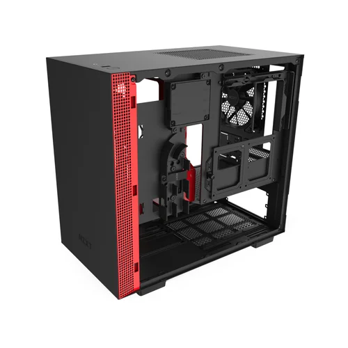 NZXT mITX, H210i računalniško ohišje, mat črno/rdeča, CA-H210I-BR