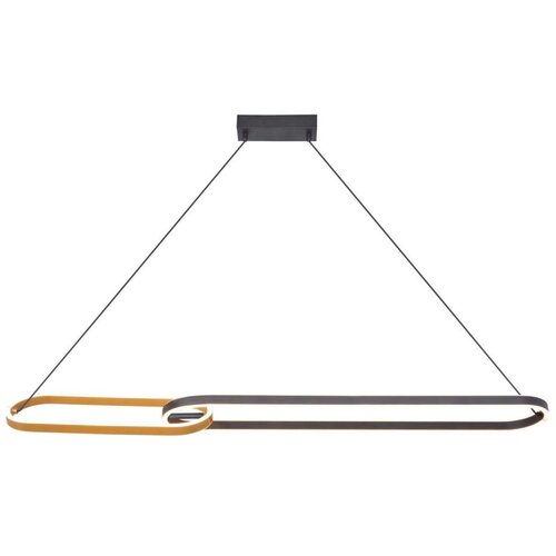 Zuma line P241145502A - led luster na sajli ravon 2xLED/40W/230V crna/zlatna Cene