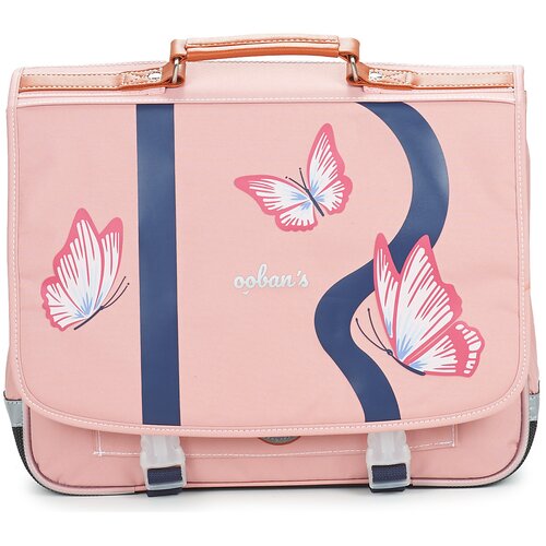 Ooban&amp;#039;s &amp;Scaron;olska torba CARTABLE 38 CM FUNNY BUTTERFLY Rožnata Slike