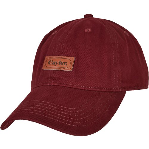 CS Elegant Bordeaux curved cap with patch Cene