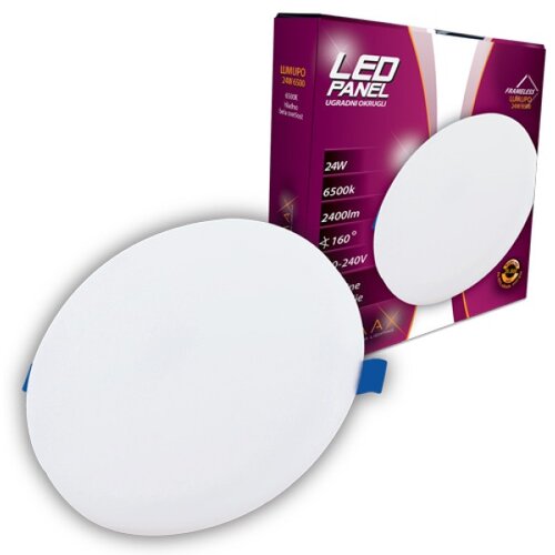  Led panel fm LUMUPO-24W 6500 ugradni krug 1531 Cene