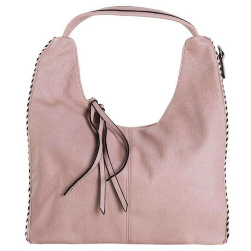 Fashion Hunters Light pink shoulder bag with an adjustable strap Slike