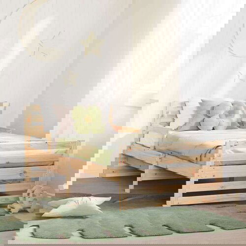  Raztezno posteljno okvir za otroke Rjava 80 x 130 / 165 / 200 cm Cene