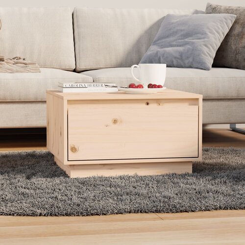 vidaXL Klubska mizica 55x56x32 cm trdna borovina Cene