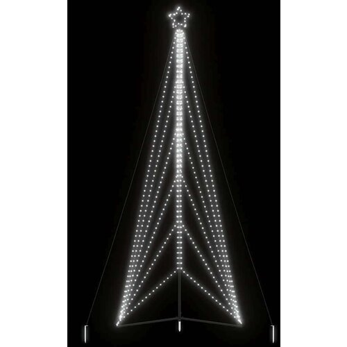 vidaXL Lučke za novoletno jelko 861 LED diod hladno bele 478 cm Cene