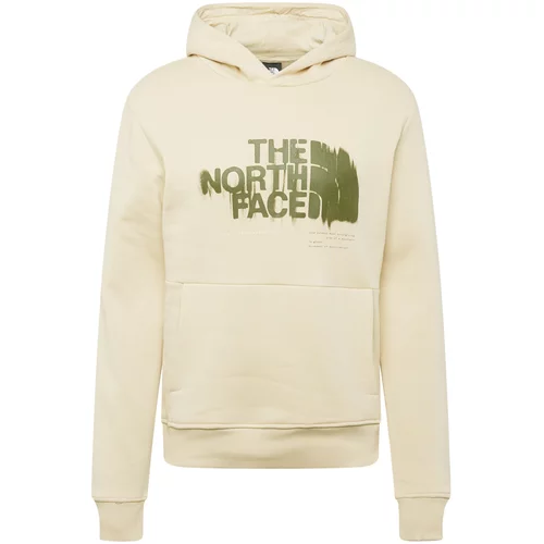 The North Face Sweater majica bež / maslinasta / prljavo bijela