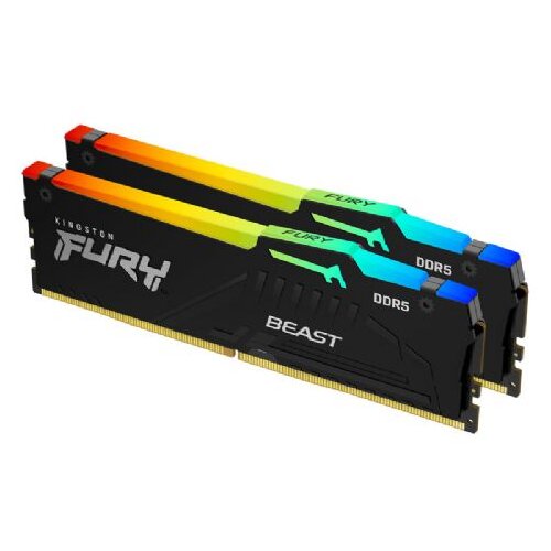 Kingston fury beast 32GB (2x16GB) 5600MT/s CL40 xmp (KF556C40BBAK2-32) rgb ram pomnilnik Cene