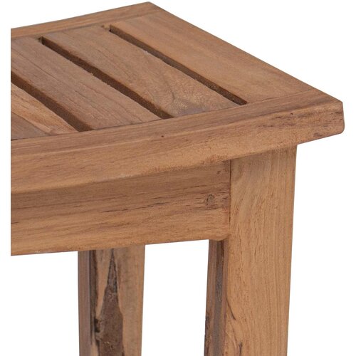  Stolić za kupatilo Prirodna 50 x 35 x 45 cm Čvrsto teak drvo Slike