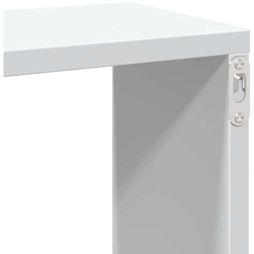 vidaXL Stenska polica bela 167,5x18x68 cm inženirski les Cene