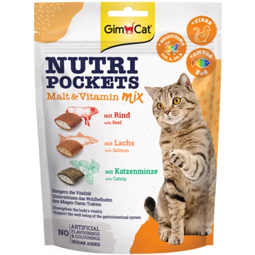 Gimcat Nutri Pockets - Malt-Vitamin Mix (3 x 150 g)