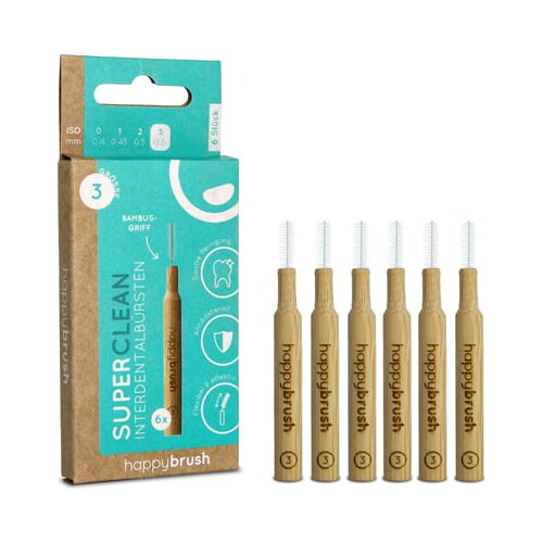 Happybrush SuperClean Interdentalne četkice - ISO 3 Slike
