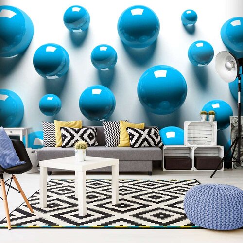  Tapeta - Blue Balls 100x70 Slike