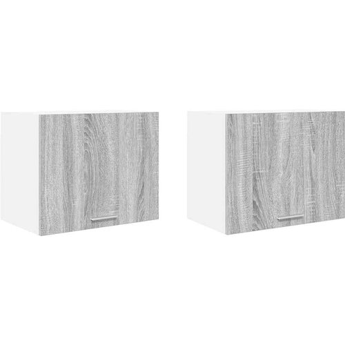  Viseći ormarić Riga 2 pcs Siva Sonoma i bijela 50 x 31 x 40 cm Slike