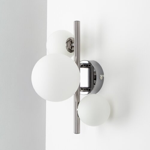  Brilagi - LED zidna svetiljka MILLA 3xG9/3W/230V crni hrom/bela Slike