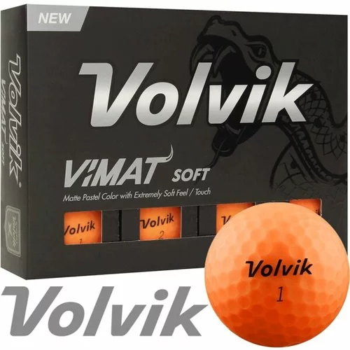 Volvik VIMAT 12 ks Loptice za golf, boja lososa, veličina