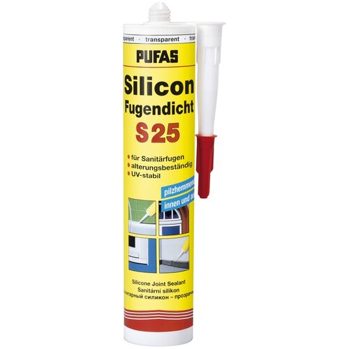 Pufas Silikon sanitarni bijeli, 310 ml Slike