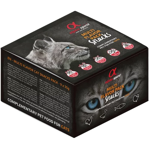 Alpha Spirit Multi-Flavour Snacks za mačke - Varčno pakiranje: 18 x 35 g