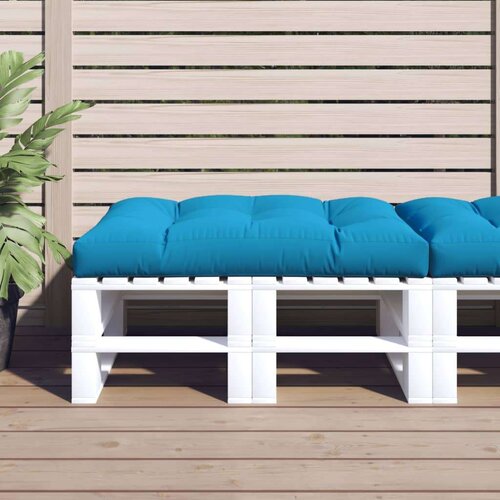  Jastuk za palete plavi 120 x 80 x 12 cm od tkanine Slike