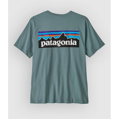 Patagonia P-6 Logo T-shirt blue sage Slike