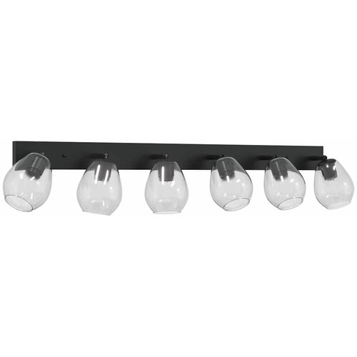  Stropni reflektor Crna 110,5 x 13 x 26 cm Staklo i Metal Slike