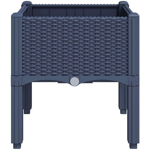  Sadilica s nogama siva 40 x 40 x 42 cm PP Slike