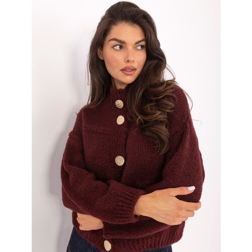 Italy Moda Sweater-MI-SW-WM218.02-burgundy Cene